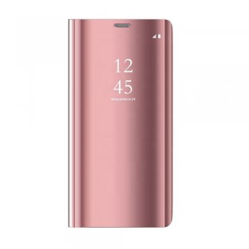 Samsung Galaxy S8+ Plus (G955F) Clear View Case Cover, Pink | Telefona Vāciņš Maciņš Grāmatiņa