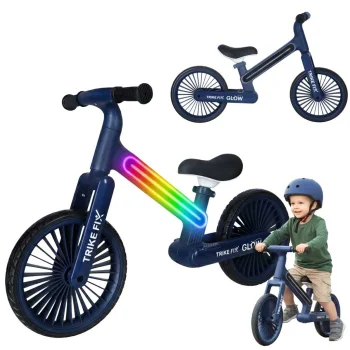 Беговел Trike Fix Glow LED, темно-синий