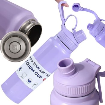 Insulated Water Bottle with Handle 700ml, Thermal Flask for Hot & Cold Drinks