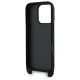 Apple iPhone 16 Pro 6.3\'\' Karl Lagerfeld Saffiano Karl&Choupette Metal Pin CBDY Strap Case Cover, Black | Telefona...