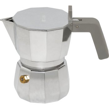 Alessi Moka DC06/1 Espresso Coffee Maker, 1 Cup, Silver
