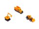 Bērnu Rotaļu Būvmašīnu Komplekts Traktors Ekskavators 6 gab. | Kids Toy Set Construction Vehicles Tractor Excavator