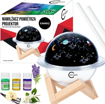Gotel K444H2 Air Humidifier and Night Light with Star Projector, 250ml