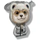 Magnētiskais piekariņš Nimmy Cool&Cute 2.0 Bear, pelēks