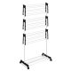 Clothes Drying Rack Massido Delia, Vertical Folding Laundry Airer, 50 ft, white