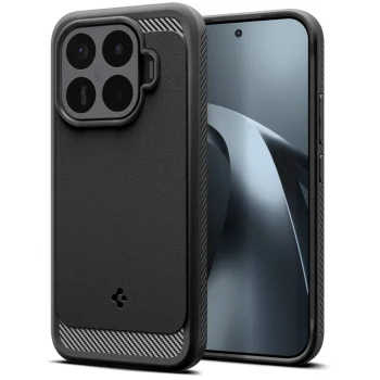 Spigen Rugged Armor Case for Xiaomi 17T Pro, Matte Black