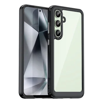 Чехол Outer Space Case для Samsung Galaxy S24 FE с гелевой рамкой, черный