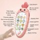 Izglītojošs bērnu viedtālruņa tālrunis burkāna formā, sarkans | Educational kids phone