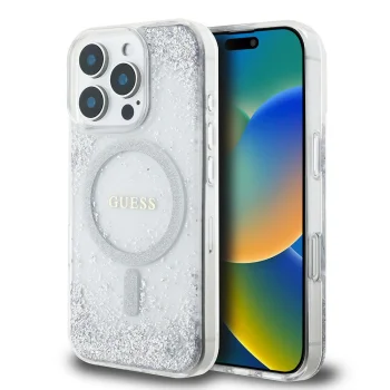 Guess GUHMP16XRGRGES iPhone 16 Pro Max 6,9" серебристый/серебристый жёсткий чехол...