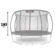 Neo-Sport sisemine turvavõrk 374 cm (12 ft) batuudile