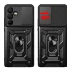 Slide Camera Armor vāciņš Samsung Galaxy A56 5G, Melns