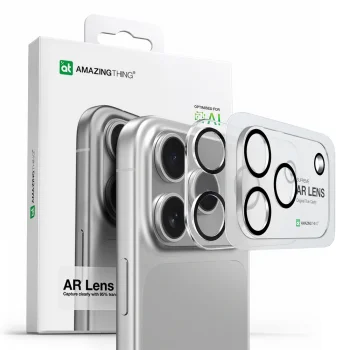 AmazingThing iPhone 17 Pro Max kameras aizsargstikls Full Lens Glass