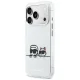 Karl Lagerfeld IML Karl & Choupette Peekaboo Logo MagSafe vāciņš iPhone 17 Pro Max, Balts