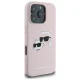 Чехол Karl Lagerfeld Silicone Karl & Choupette Head MagSafe для iPhone 16 Pro, Розовый