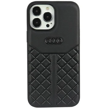 Audi Genuine Leather vāciņš Apple iPhone 13 / 13 Pro melns