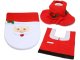 Ziemassvētku vannas istabas komplekts Ziemassvētku vecītis, 3 daļas, sarkans