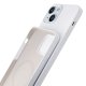 3mk Hardy Silicone MagCase for iPhone 15, White/Silver