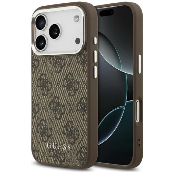 Guess iPhone 17 Pro Case 4G Classic Logo MagSafe, Brown