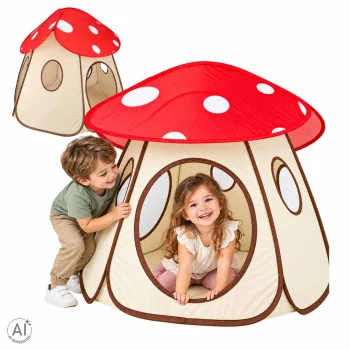 Foldable Children's Play Tent Mushroom, 115 x 100 cm