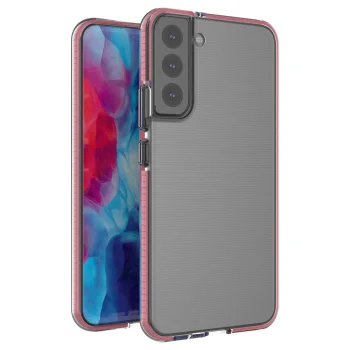 Vāciņš Samsung Galaxy S22+ (S22 Plus) Spring Case, 1 mm TPU, gaiši rozā