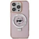Karl Lagerfeld iPhone 15 Pro Max vāciņš MagSafe Ringstand, rozā