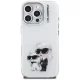 Karl Lagerfeld IML Aquarelle Karl & Choupette & Logo Case for iPhone 16 Pro Max, White