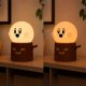 Kids Night Light Ghost LED USB-C, 2 Modes, White/Brown