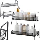 Virtuves plaukts virtuves organizators pastāvīgs divlīmeņu bēniņu garšvielu | Kitchen shelf kitchen organizer standing two-tier loft spice rack