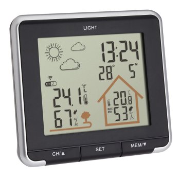 TFA 35.1153.01 LIFE Wireless Weather Station, Black
