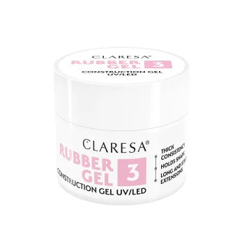 Claresa Rubber Gel nagu modelēšanas gumijas želeja, tonis 3, 12 g