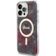 Guess iPhone 14 Pro Max vāciņš Flower MagSafe, zaļš
