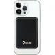 Guess MagSafe bezvadu ārējais akumulators Metal Script Logo 5000mAh, melns