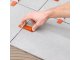Tile leveling system with 100 clips and 100 wedges, red