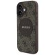 Чехол Guess 4G Circle Classic Logo MagSafe для iPhone 16 коричневый