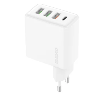 Сетевое зарядное устройство Dudao A5HEU 3xUSB-A 1xUSB-C PD 20W QC3.0 18W+ 2x12W – белый