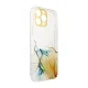 Чехол для iPhone 12 Pro Marble Case, TPU, оранжевый мрамор