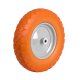 Humberg Tubeless Wheelbarrow Wheel 4.00-8, Orange & White – Durable Puncture-Proof