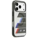 Чехол BMW M IML Metal Buttons Tricolor Lines MagSafe для iPhone 17 Pro, Серый