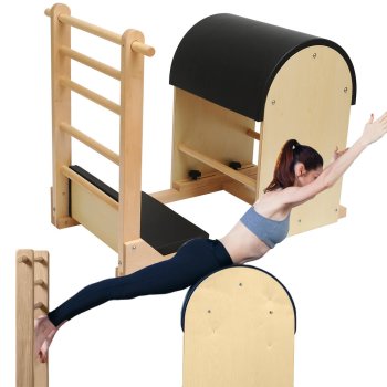 Pilates Barrel with Ladder for Stretching and Yoga