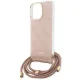 Apple iPhone 15 Pro Max 6.7\'\' Guess Crossbody Cord 4G Print Case Cover, Pink | Чехол Кейс Бампер...