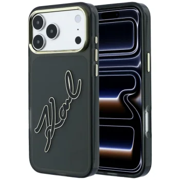 Чехол Karl Lagerfeld для iPhone 18 Pro Max / 17 Pro Max IML Big Signature, черный