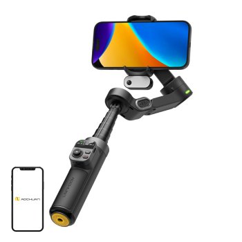 Aochuan X3 Gimbal with AI Sensor and Fill Light (Black)