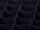 Underwear and Socks Drawer Organizer, 20 Compartments, Black