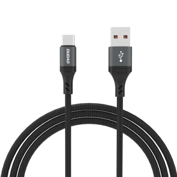 Кабель Dudao L3ST USB-A на USB-C 5A 1.2м, черный