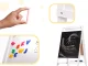 Bērnu Divpusēja Magnētiskā Zīmēšanas Tāfele ar Krītiņiem un Burtiem, Balta | Children\'s Double-Sided Board