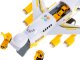 Kids Toy Transport Cargo Transporter Aircraft Airplane + 6 Construction Cars