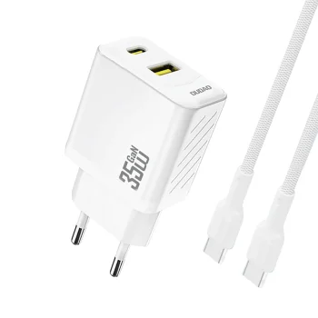 Сетевое зарядное устройство Dudao A27MaxCEU PD QC 35W USB-A USB-C с кабелем USB-C,...