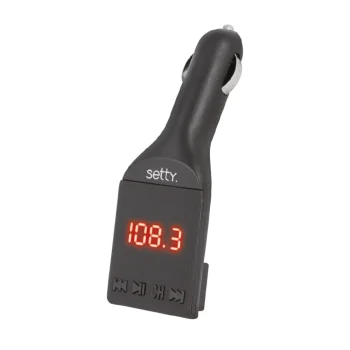 FM-трансмиттер Bluetooth Setty TFM-00 USB-A, черный