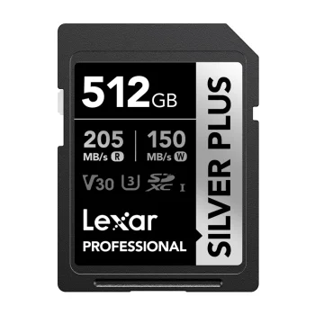 Карта памяти SDXC Lexar Professional SILVER PLUS 512GB (LSDSIPL512G-BNNNG)