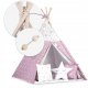 Nukido Bērnu Tipi Telts Vigvams ar Apgaismojumu, Rozā zvaigznes | Children Tent Tipi with Lights